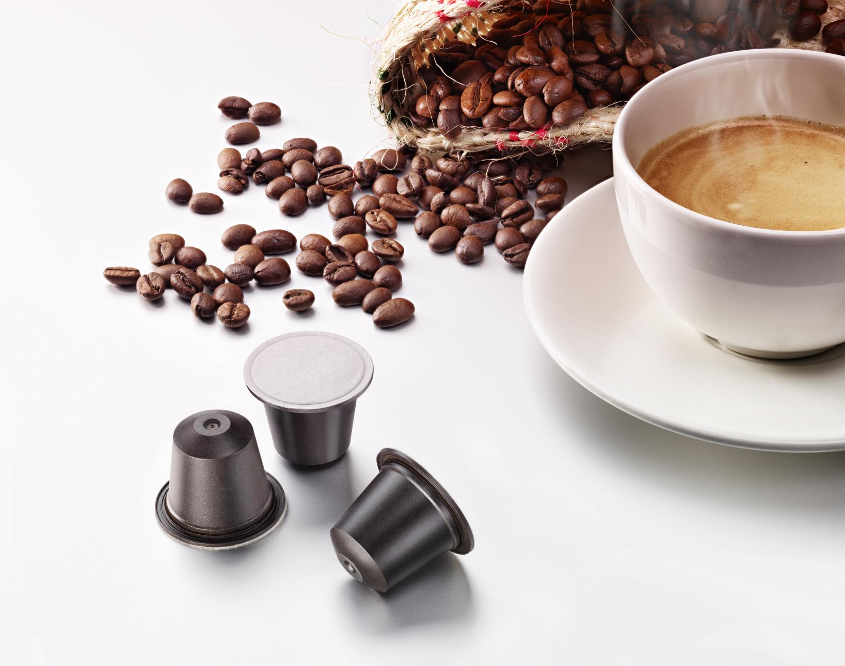 Biodegradable coffee capsules which are filled with quality coffee compatible in Nespresso machines