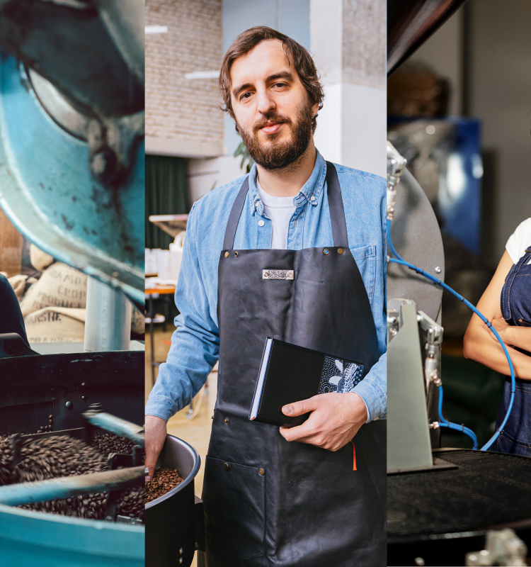 Showing different professionals in the coffee branch, like roasteries, Fillers and supermarkets white label who are open for single-serve biodegradable coffee capsules